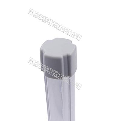 China PVC Plastic Cap Aluminum Pipe Fitting AL-80 Outer Type AL-2812 For Workbench for sale