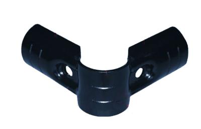 China Black Industrial Metal Flexible Pipe Joint , Metal Corner pipe Joint For Workbench for sale