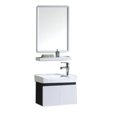 China Cheap Price Modern Wholesale Ceramic Wash Bathroom Vanity Base Cabinet Set for sale