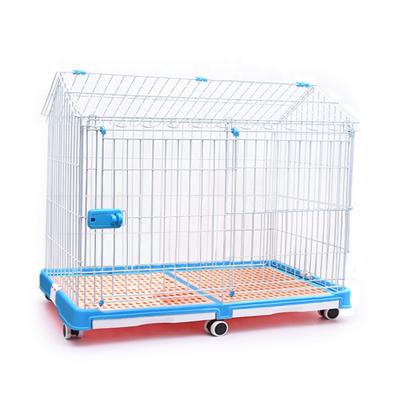 China Arrow #8015 Wire Dog Crate Breathable Comfortable Collapsible Iron PE Dog Crate Paint Cat Cages 68x48x68CM for sale