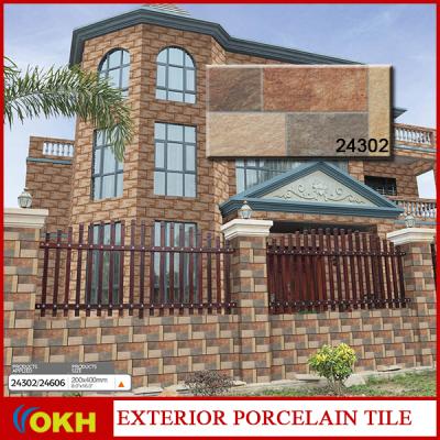 China New Rustic Tiles Designs Villa Exterior Cladding 3d Ceramic Wall Tile for sale