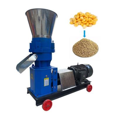 China Poultry Farm Fish Feed Pellet Making Machine Mini 3-10mm Making Animal Feed Processing Machinery for sale