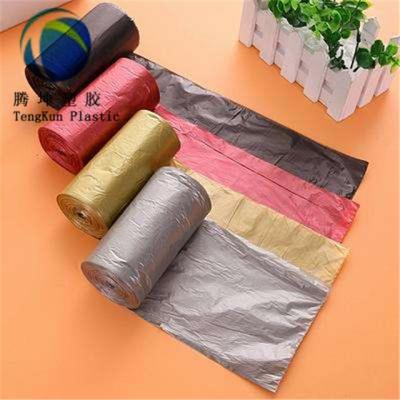 China HDPE / LDPE Disposable Plastic Recycle Garbage Bag Waste Bag On Roll With Side Gusset for sale