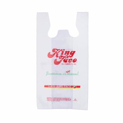 China Household products china factory manufacture bio plastic baga plastic handle bags eco-friendly plastic t-shirt sachets wholesale for sale