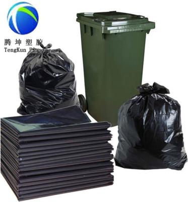 China Disposable Heavy Duty Biodegradable Black Biodegradable Garbage Bags Garbage Bags Garbage Bag for sale