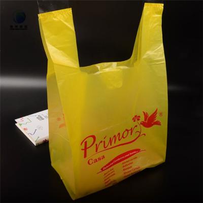 China Disposable Biodegradable Cornstarch Vest Polythene Shopping Bags for sale