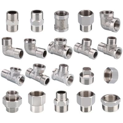 China Double SS304 / 316 Stainless Steel Pipe Nipple Outer Thread Half Thread Swage Stainless Steel for sale