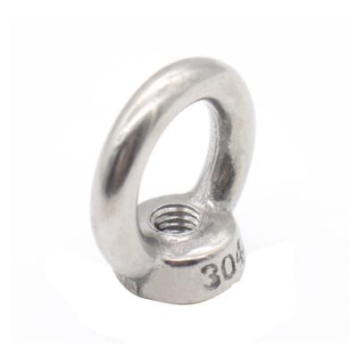 China Heavy Industry Stainless Steel 304 316 Eye Lifting Nut Threaded Nut Fastener DIN582 for sale