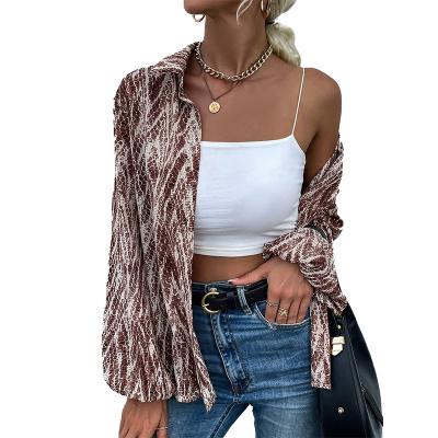 China Sperreal 2022 New Autumn Bandage Long Sleeve Lapel Breasted Simple Fashion QUICK DRY Women's Casual Shirt for sale