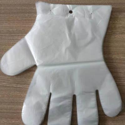 China Other Disposable Gloves Pe Food Grade Transparent Household Plastic Pe Folded Disposable Gloves for sale