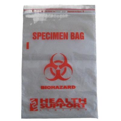 China LDPE Customized Biohazaed Specimen Zip Lock Bag Resealable Specimen Bag For Laborratory for sale