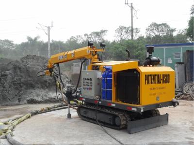 Κίνα Υγρός Shotcrete LCD εξοπλισμός, υγρή Shotcrete μιγμάτων μηχανή 80m μήκος καλωδίων προς πώληση