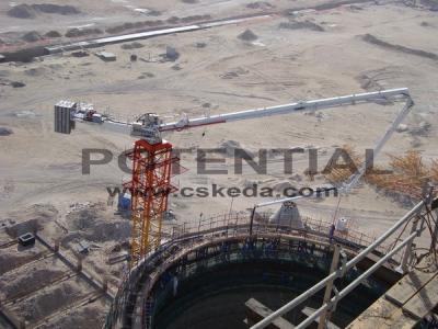 China Fully Hydraulic Driven Climbing Concrete Placing Boom Wireless for sale