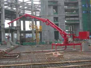 China Electrical System Spider Concrete Pump Placing Boom Wireless HG17 for sale