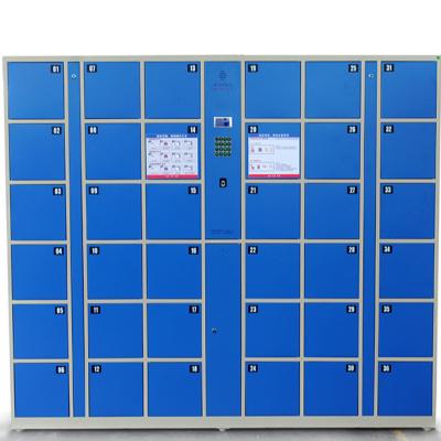 China LCD Display Auto-Lock Fingerprint Steel Cabinet Storage Electronic Locker DKC-Z-24-4 for sale