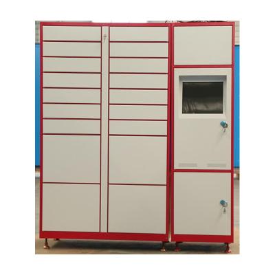 China Steel Corrosion Protection 15 Doors Storage Cabinet Refrigerated Vending Machine Lockers for sale