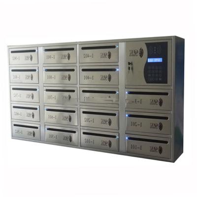 China Wall Mounted Smart Password Card Access Electronic Mailbox Mail Lockers for sale