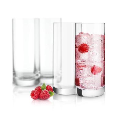 China Sublimation 400ml Tall Glass Ball Cup Viable Reusable Whiskey Drinking Glass Mug With Customized for sale