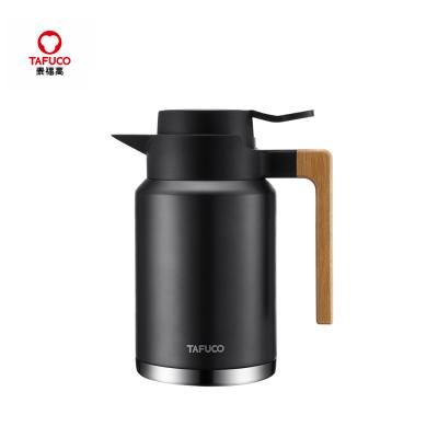 China PORTABLE TAFUCO Wall Mount Stainless Steel Vacuum Flask Coffee Pot Double Tumbler With Cup for sale