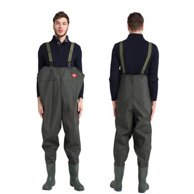 China Newbility Deep Water Trunk Wader Fly Fishing Waterproof Fishing Waders Durable Rubber Waders for sale