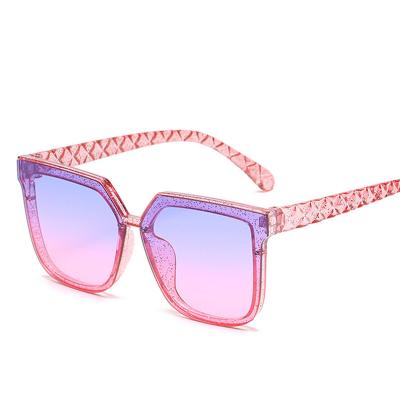 China New Fashion Square Frame Durable Kids UV Protection Baby Sunglasses Boys And Girls Cute Trendy Sunglasses for sale