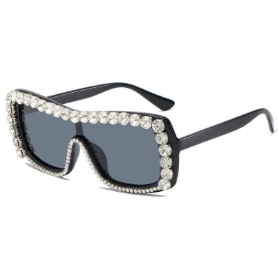 China Sunglasses fashion new European and American fashion affixed diamond hip-hop personality sunglasses tend border sunglasses for sale