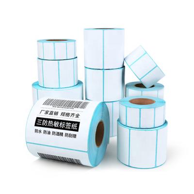 China three-proof (waterproof custom thermal sticker barcode label sticker paper thermal self-adhesive shipping label for sale