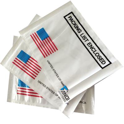 China Waterproof Self Adhesive Poly Mailing Bag C6 Usa Packing Slip Envelope for sale