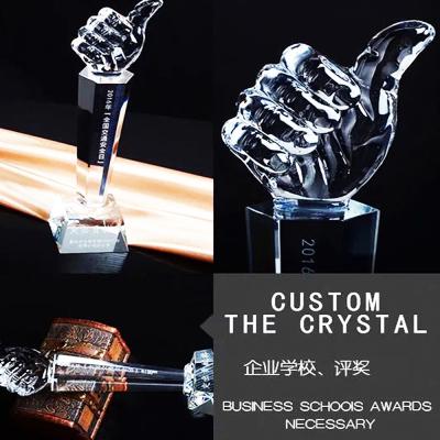 China Hot Selling Europe Manufacture 3d Crystal Ball 2020 Trophy Printing Hot White/Crystal Clear Award Custom Made for sale