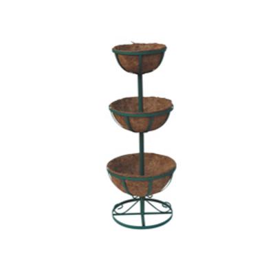 China Manufacturer Garden Ornaments Decoration Flower Pot Iron Metal Rack CLASSIC Metal Rack For Flowers Metal Hanging Flower Rack for sale