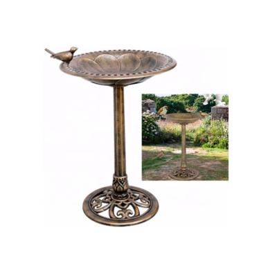 China CLASSIC Custom Decorative Ornaments Bird Bath With Bird Flower Pots For Garden Decoration for sale