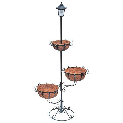 China 2021 Wholesale Modern Garden Solar Baby Bird Bird Feeder Solar Feeder With Planter for sale