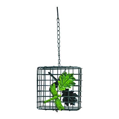 China Outdoor Iron Metal Bird Feeder Baby Bird Feeder Small Sustainable Hanging Bird Feeder for sale