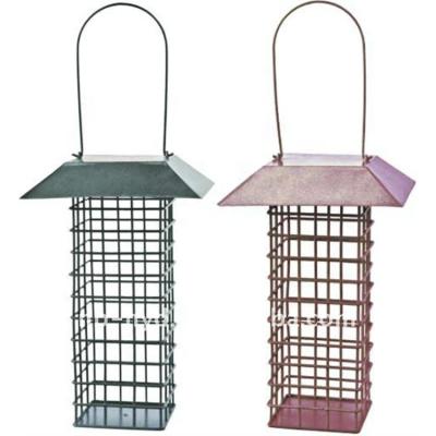 China Viable China Customized Hot Fashion Iron Bird Feeder Hanging Bird Feeding Cage for sale