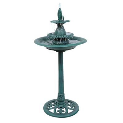 China Sustainable Hot Sale Guaranteed Quality Bird Bath Water Fountain With Fishes for sale