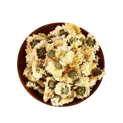 China Loose tea dry fliwer herbal flower tea ingredient Hangzhou dry white chrysanthemum blooming chrysanthemum for sale