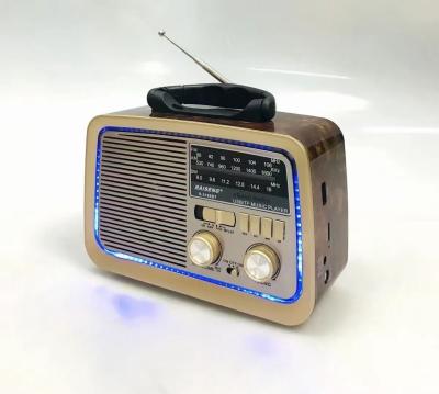 China Digital Display FM Digital Radio RAISENG 3188BT FM AM Portable Radio Switch 3 Band Wooden Radio AM Fm for sale