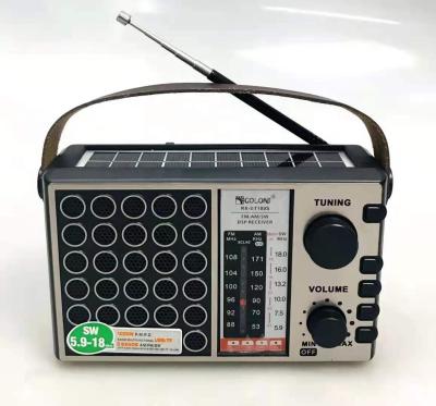 China Portable Digital Display FM Radio GOLON RX-BT109S Vintage Fm AM Radio Rechargable Shortwave Receiver Backup Boombox Radio for sale