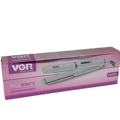 China Professional Safety Hair Straightener Plate Manufacturer VGR V-500 Ceramic Women Hair Straightener for sale