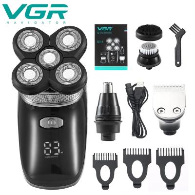 China Professional Twin Blade VGR V330 Beard Shaver Electric Hair Shavers Water Proof 5 in 1 Cordless Electric Shaver Hair Remover for sale