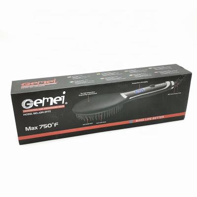 China Professional Safety Hair Straightener Brush Gemei GM2972 Hair Straightener for sale