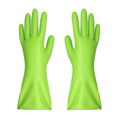 China Dishwashing Kitchen Latex Household Cleaning Rubber Gloves for sale