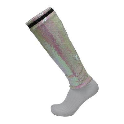 China Sequin Sustainable Shiny Socks for sale