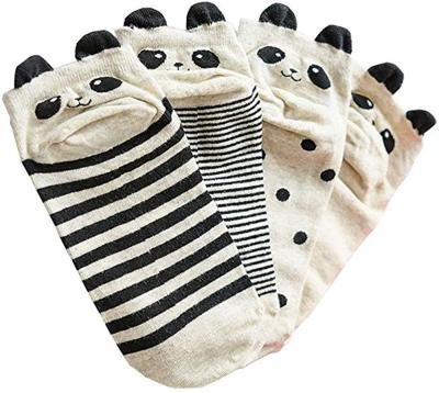 China Viable Custom Cotton Porcelain Novelty Anklet Cartoon Panda Baby Socks for sale