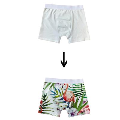 China Wholesale Custom Mens Breathable Polyester Sublimation Blank Boxers for sale