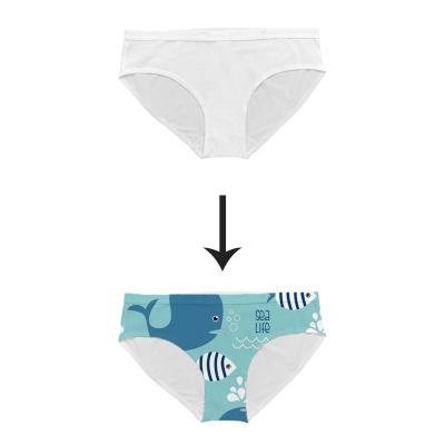 China Sublimation Breathable Breathable Blank Boxer Briefs Underwear Women's Panties for sale