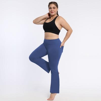 China Hot Sale Autumn Fashion Plus Size Women Quality Fitness Cotton Lady Breathable Yoga Sport Pants for sale