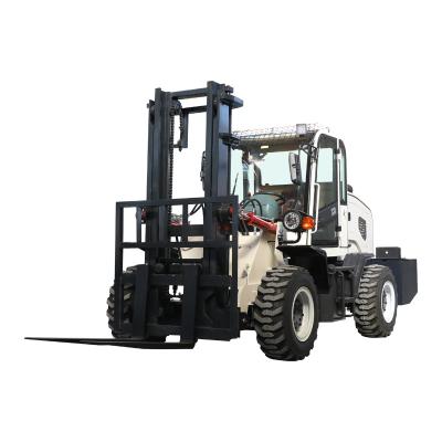 China Construction Material Stores 3t Off Road Forklift 4Ton 5t Diesel Internal Combustion Forklift for sale