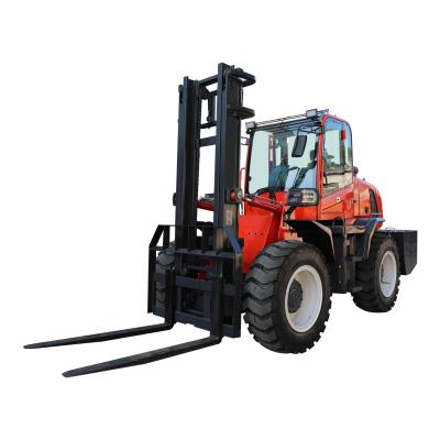 China Building material stores integrated rough terrain forklift 3 ton all terrain forklift hydraulic forklift for sale