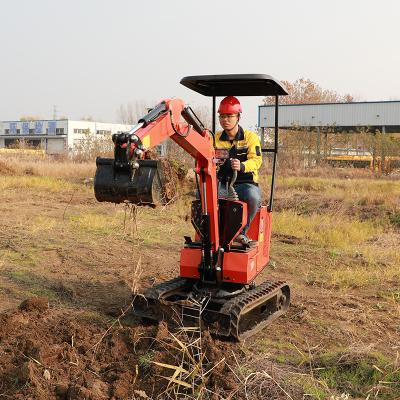 China Building Material Stores Cheapest Ton Crawler Digger Crawler Mini Excavator 1 for sale